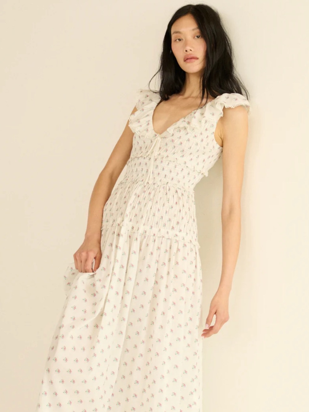 Dress — Cream Petit Posy Calico